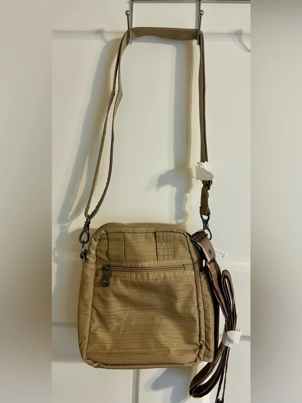 Lug Flapper Crossbody Bag Taupe/Gold
